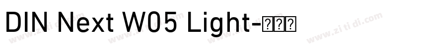 DIN Next W05 Light字体转换